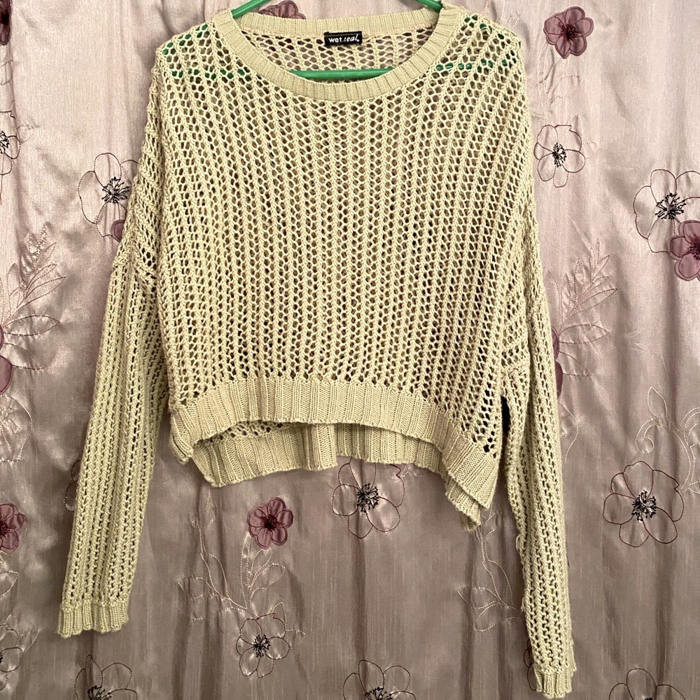 Cream knit sweater